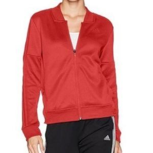 Matching red set! Adidas tricot 3 stripe tracksuit pant & jacket Snap details